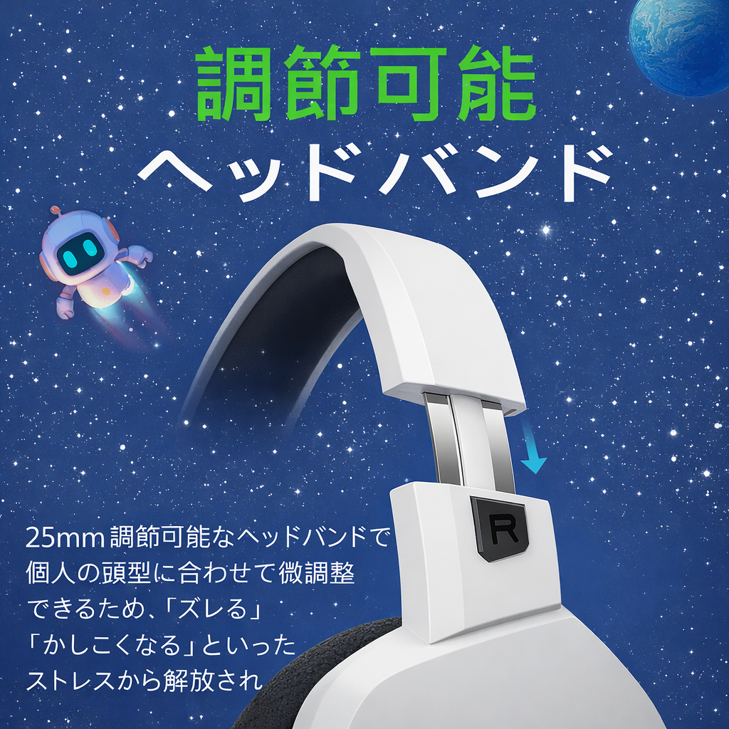 🎧🎮 Tokohoma™ ワイヤレスゲーミングヘッドセット 充電スタンド付き ✨