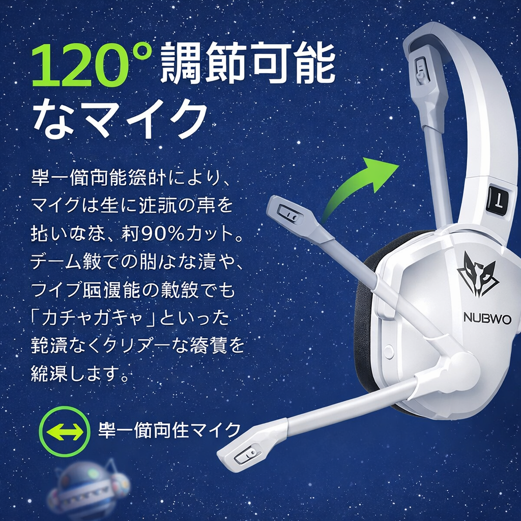 🎧🎮 Tokohoma™ ワイヤレスゲーミングヘッドセット 充電スタンド付き ✨