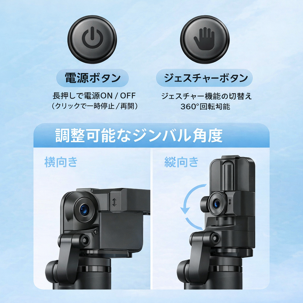 日本でバズり中！AIフェイストラッキング三脚🤳 360°自動追跡📱
